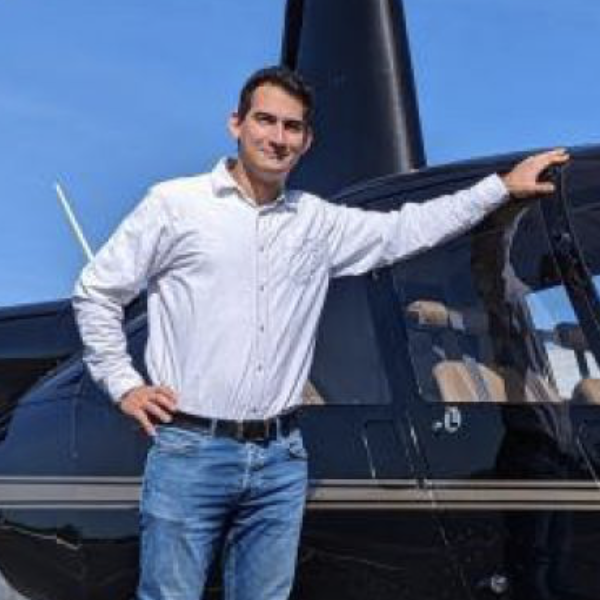 Benjamin Marchand,instructeur hélicoptere au club Albi Aerocopter​